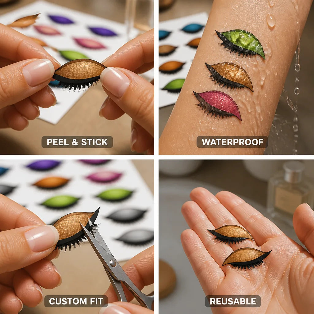 Eye Stickers Peel-And-Stick Reusable & Waterproof