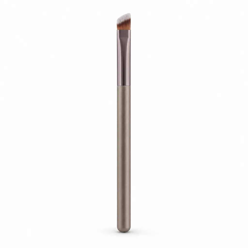 Eyebrow Brush Angled Precision Vegan Bristles & Wooden Handle