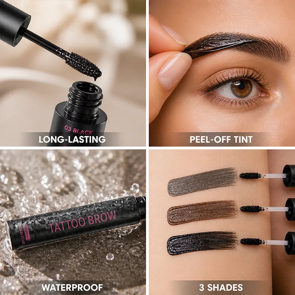 Eyebrow Gel Peel-Off Tattoo Tint Long-Lasting & Waterproof