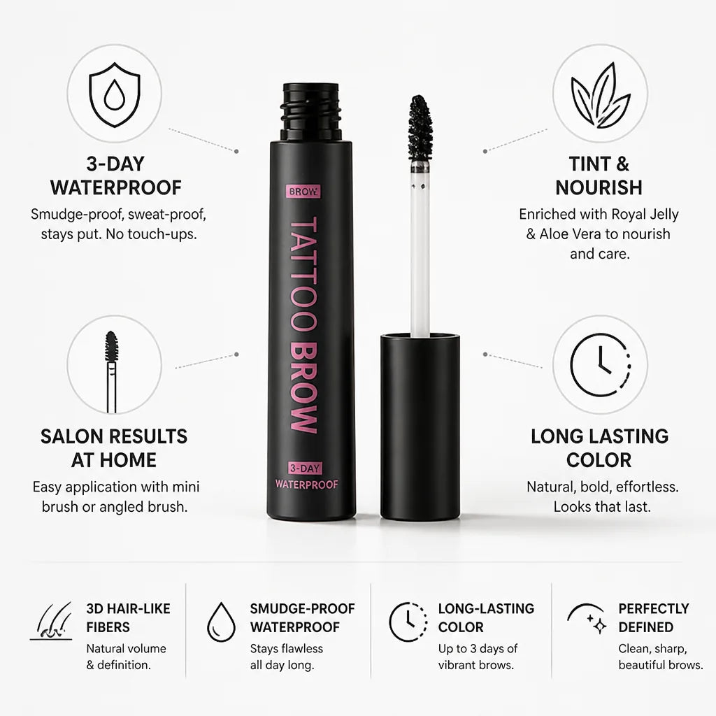 Eyebrow Gel Peel-Off Tattoo Tint Long-Lasting & Waterproof