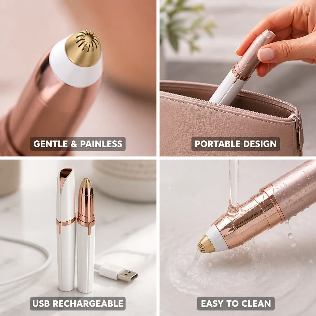 Eyebrow Hair Remover Precision & Painless USB Rechargeable
