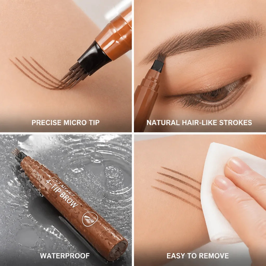 Eyebrow Pencil Microblade Tip Waterproof & Smudge-Proof
