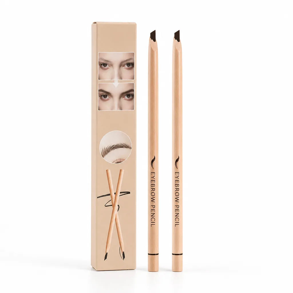 Eyebrow Pencil Set Ultra-Fine Tip Water-Resistant 2-Pack