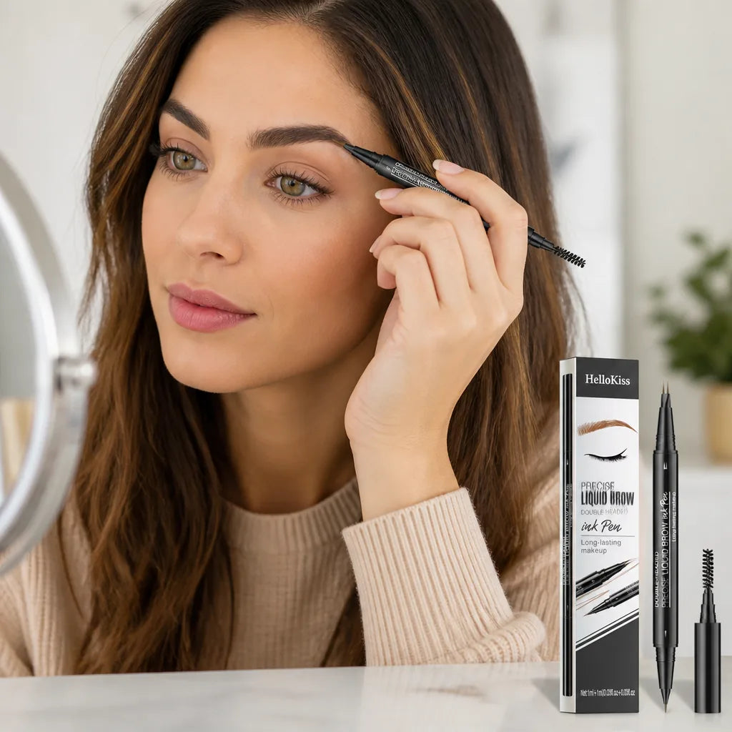 Eyebrow Pencil Smudge-Proof Water-Resistant Precision Tip & Spoolie