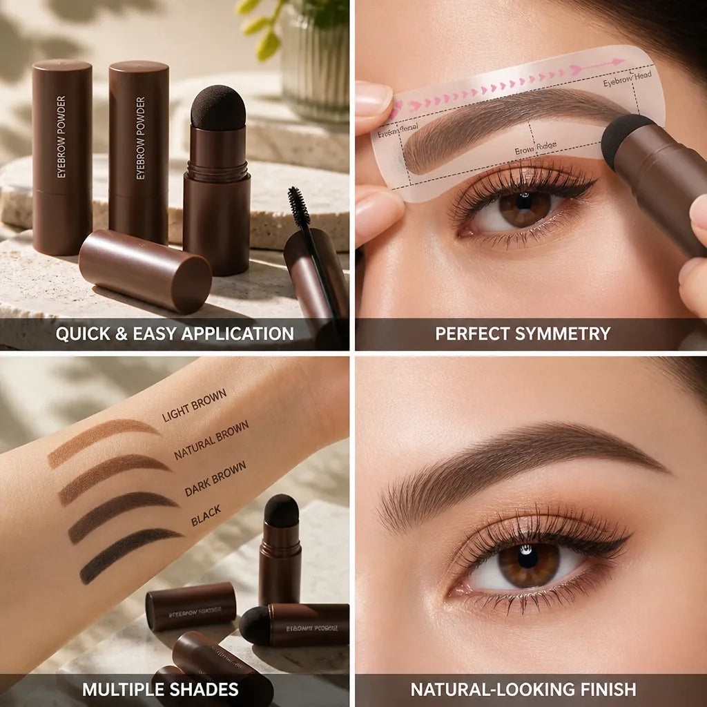 Eyebrow Stamp Kit Air Cushion Stamp & Symmetry Stencils