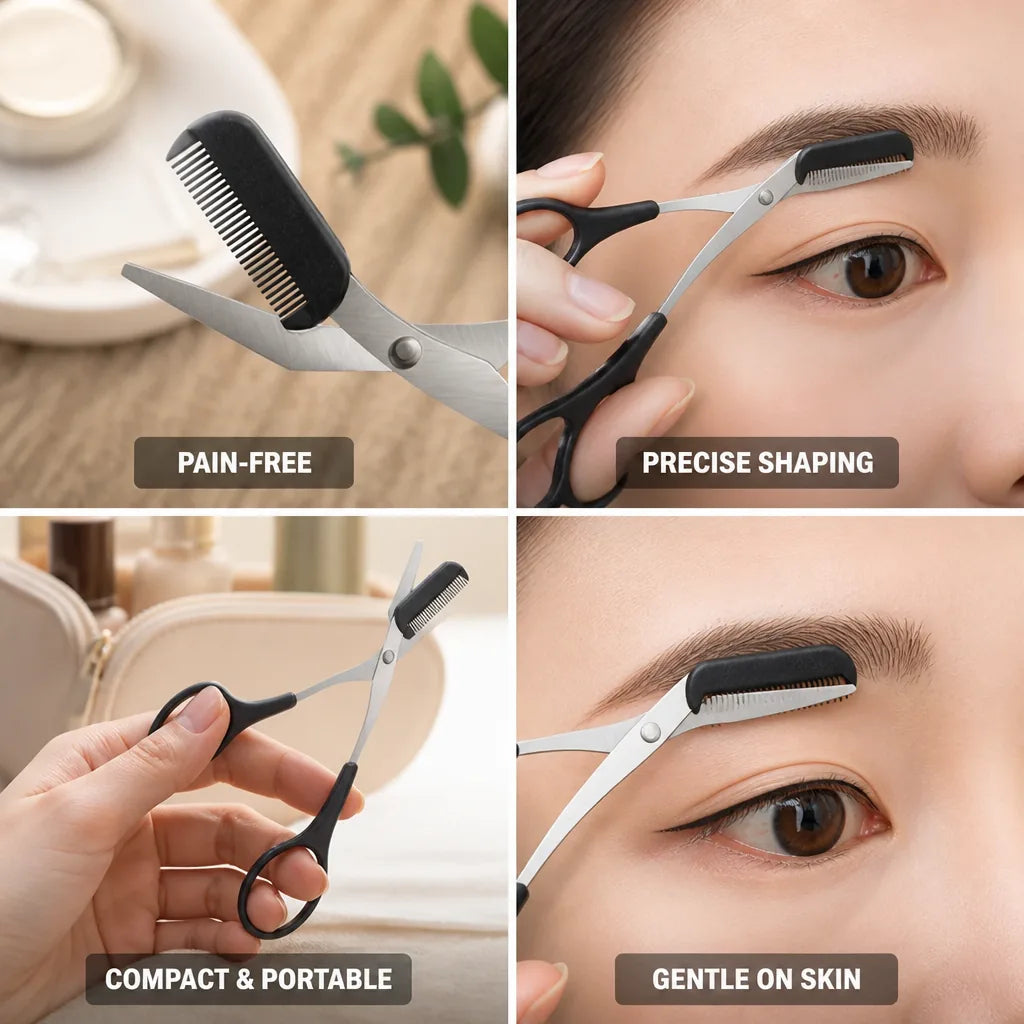 Eyebrow Trimmer Cordless Precision Tip Pain-Free