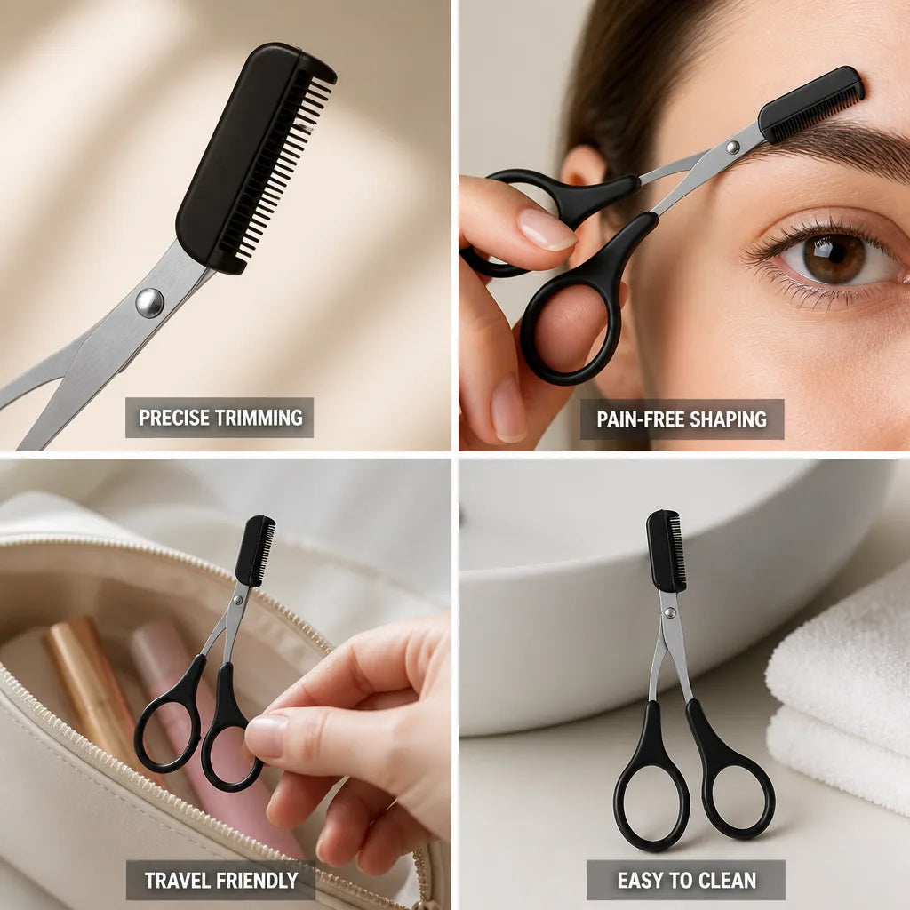 Eyebrow Trimmer Precision Pain-Free Travel Size