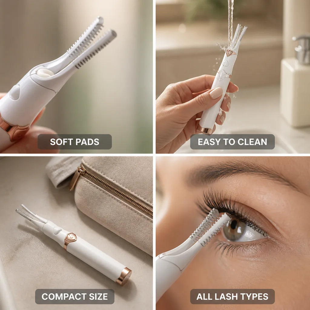 Eyelash Curler Stainless Steel Soft Pads & Universal Fit