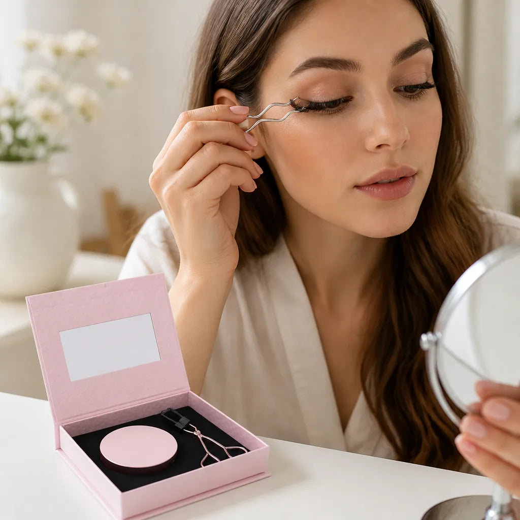 Eyelash Set Magnetic Reusable Curler Included