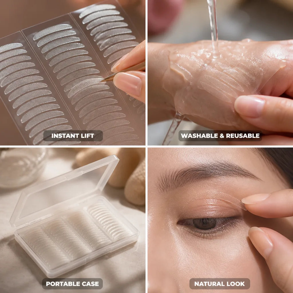 Eyelid Lift Stickers Instant Invisible Reusable Pack of 3