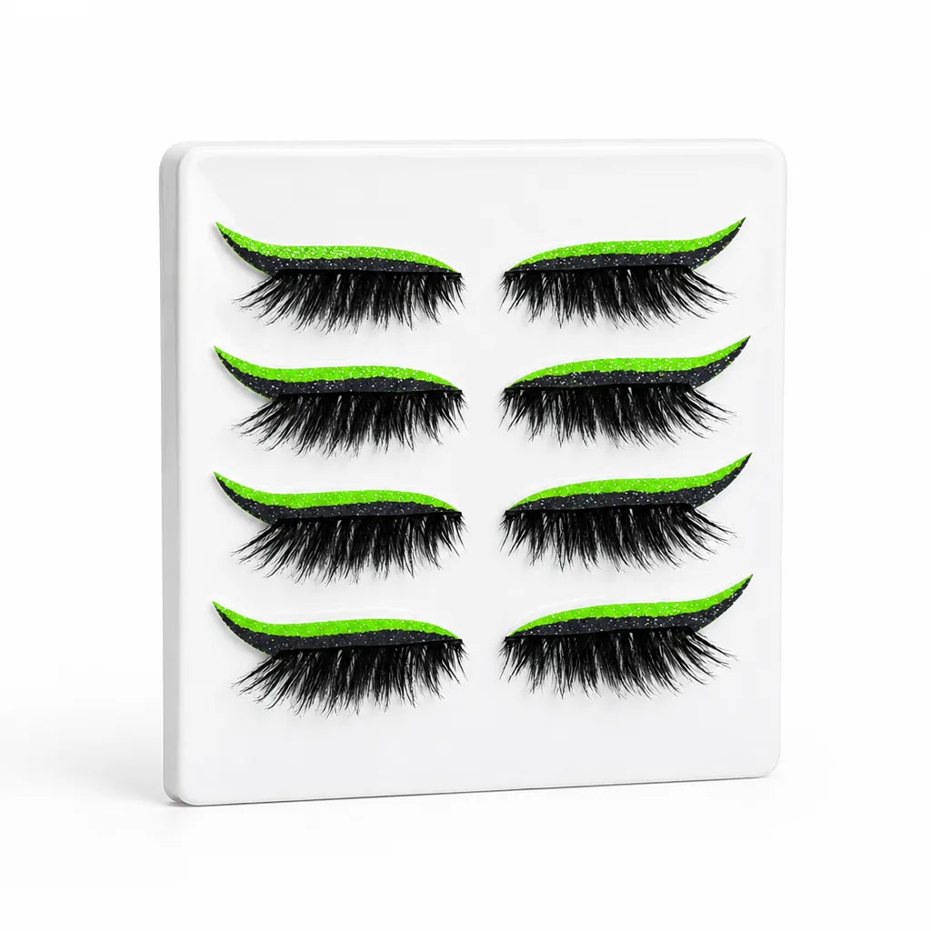 Eyeliner & Lash Stickers Reusable Waterproof Pre-Shaped Cat Eye