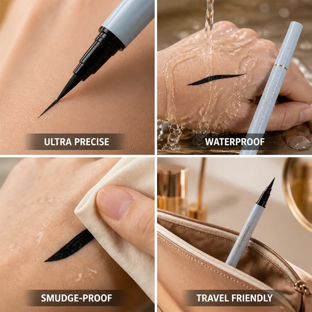 Eyeliner Pen Ultra-Fine 0.01mm Waterproof & Smudge-Proof
