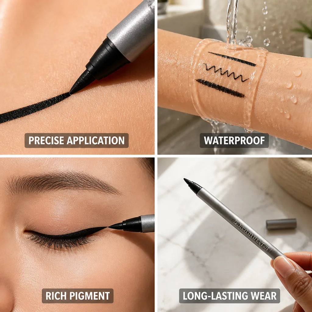 Eyeliner Pen Waterproof Smudgeproof Ultra-Fine Tip
