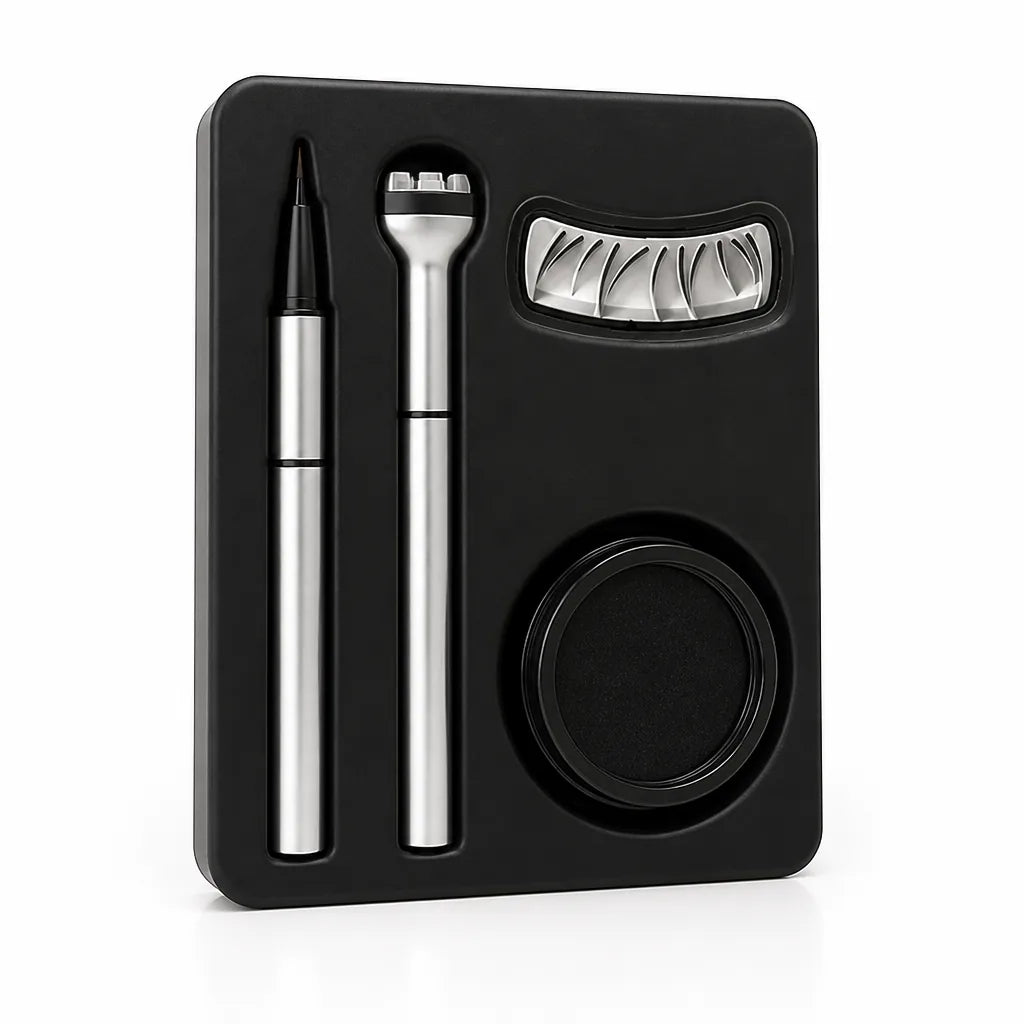 Eyeliner Stamp Set Dual Ergonomic Pens Smudge-Free Finish