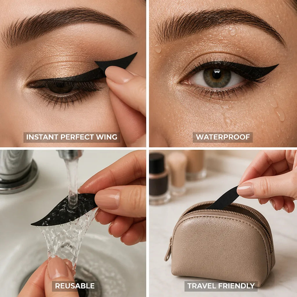Eyeliner Stickers Reusable Custom Fit Waterproof & Smudge-Proof