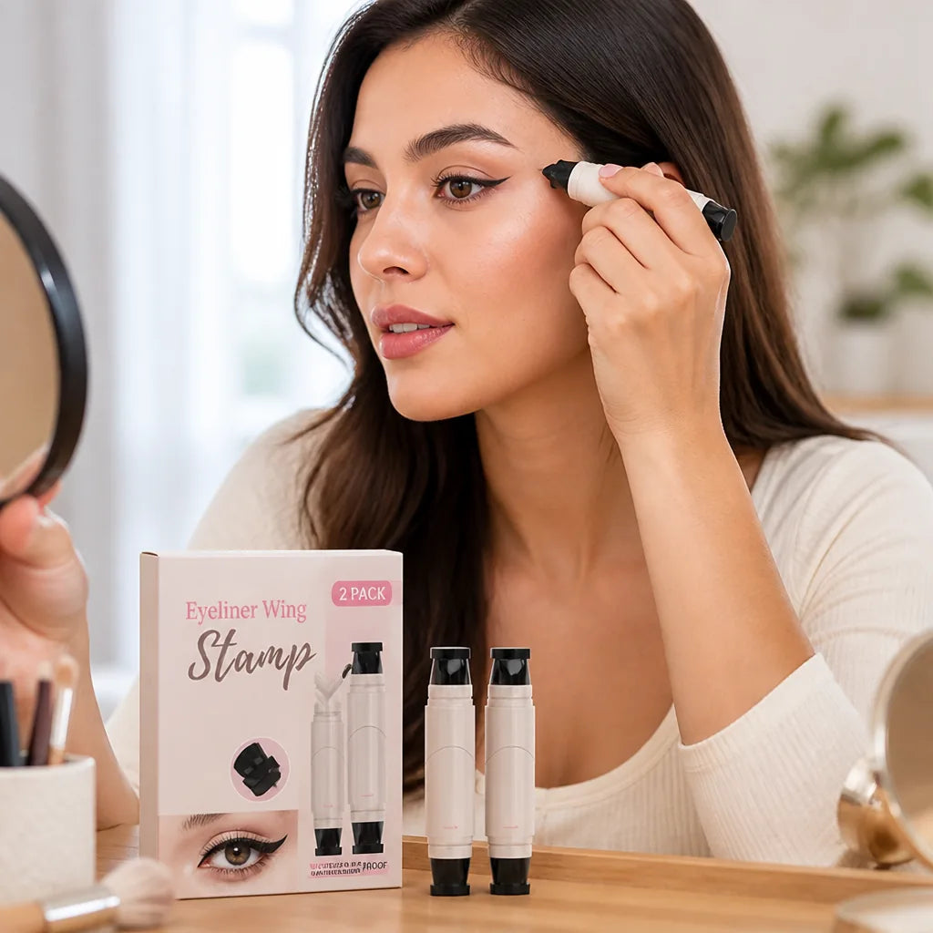 Eyeliner Wing Stamp 2 Pack Waterproof & Smudge-Proof