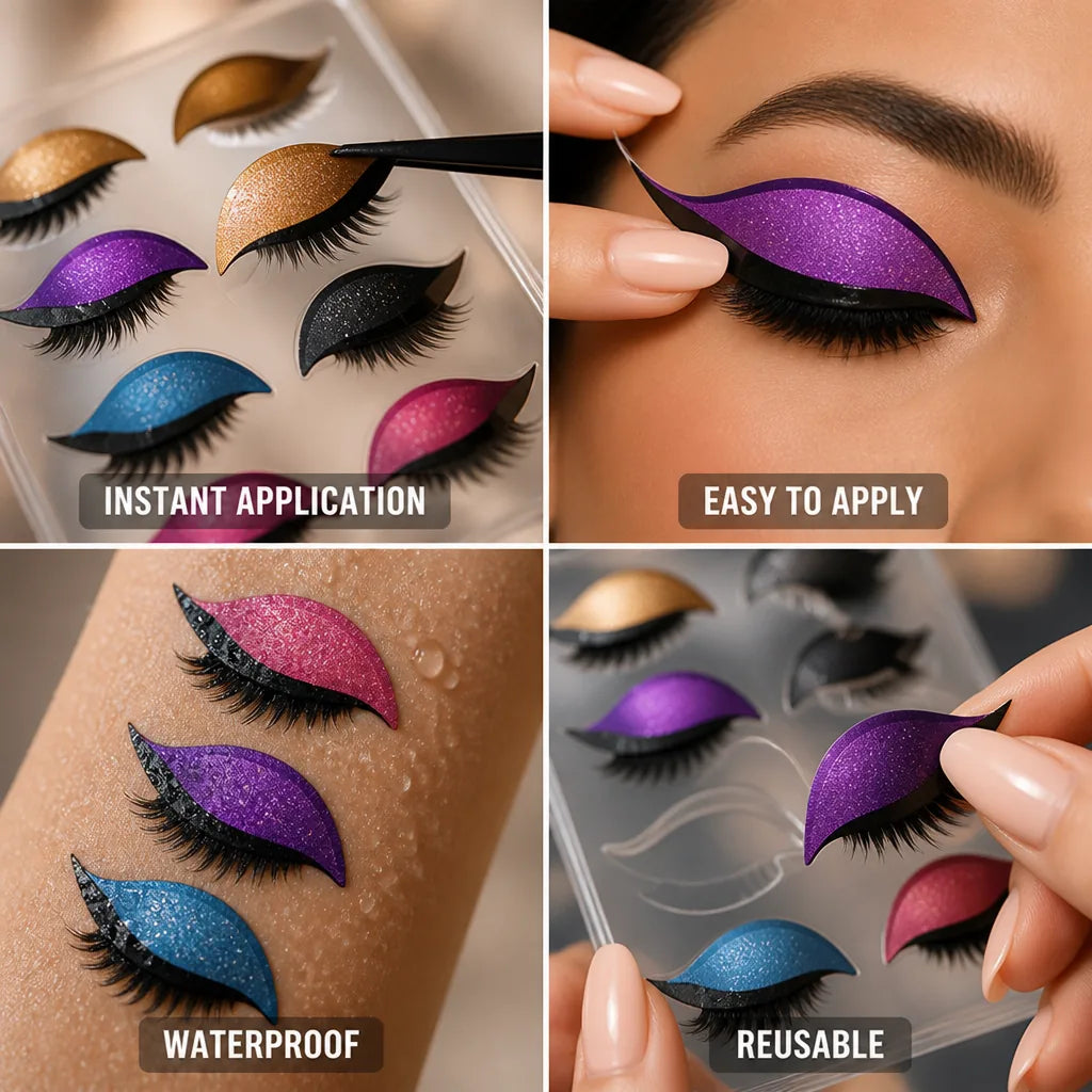 Eyeshadow & Lash Patches Self-Adhesive Reusable Waterproof