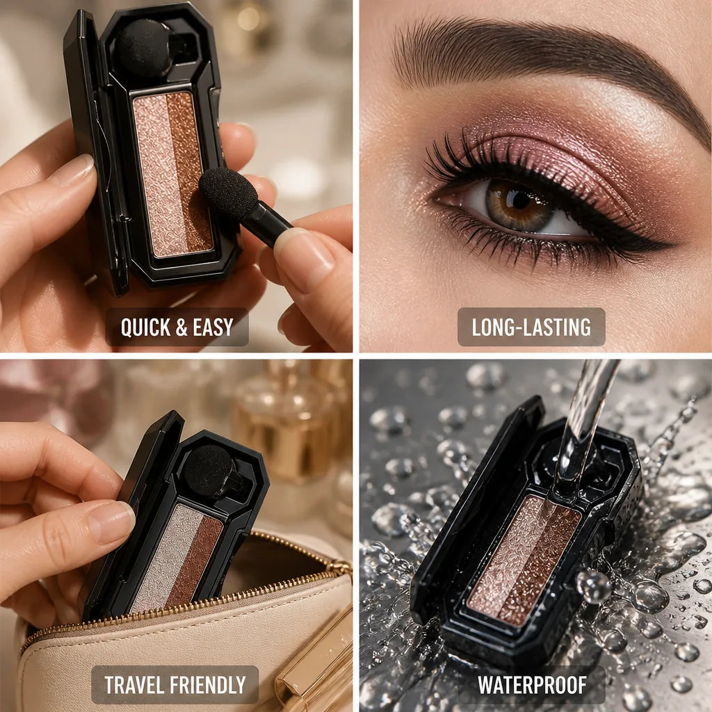 Eyeshadow Palette Dual-Color Glitter 15-Hour Wear