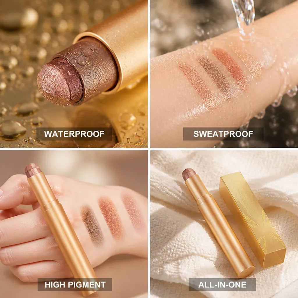 Eyeshadow Stick Three-Color Waterproof & Sweatproof