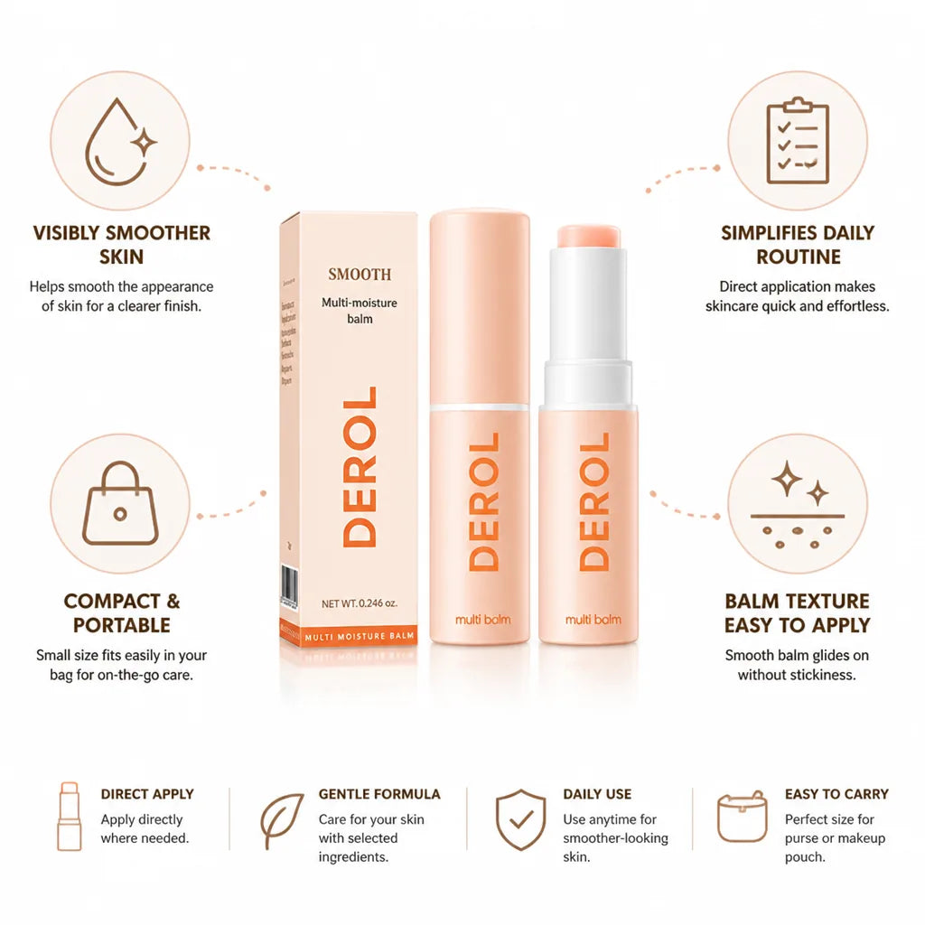 Face Balm Direct-Apply Stick Compact & Portable