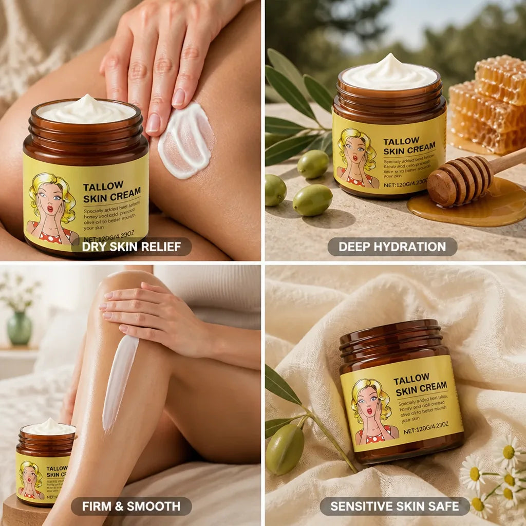 Face & Body Moisturizer Deep Hydration Tallow & Beeswax