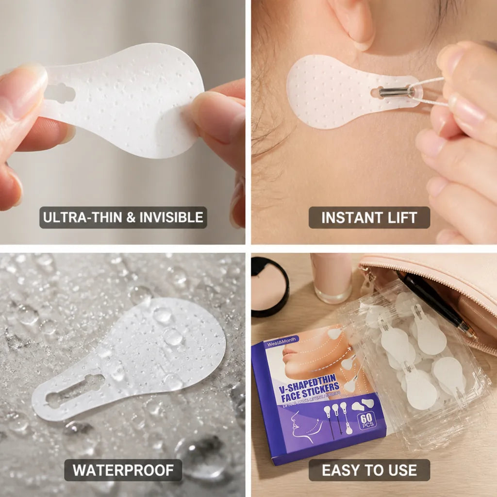 Face Lift Tape Ultra-Thin & Invisible 60 Pieces