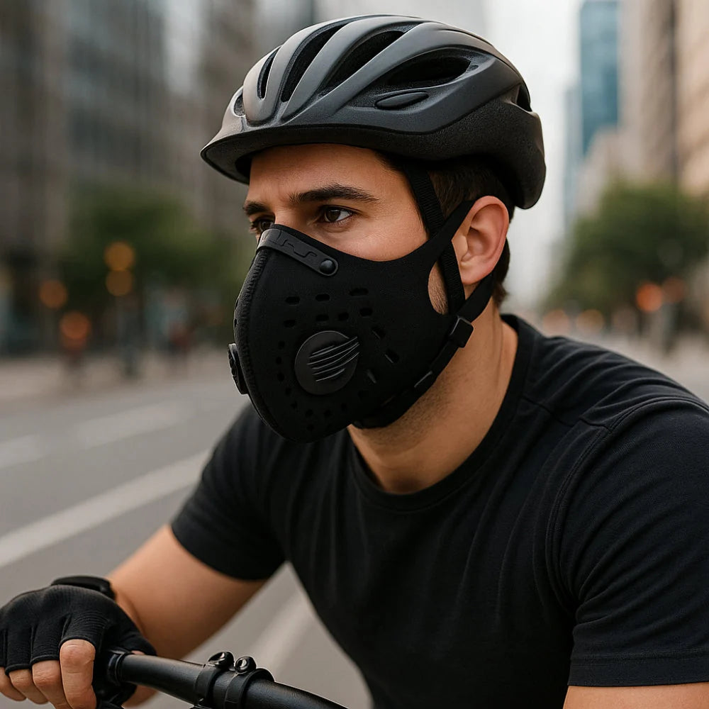 Face Mask Dual Valve Replaceable Filter