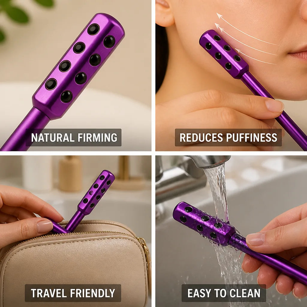 Face Roller Germanium Beads Firming & Depuffing Travel Size