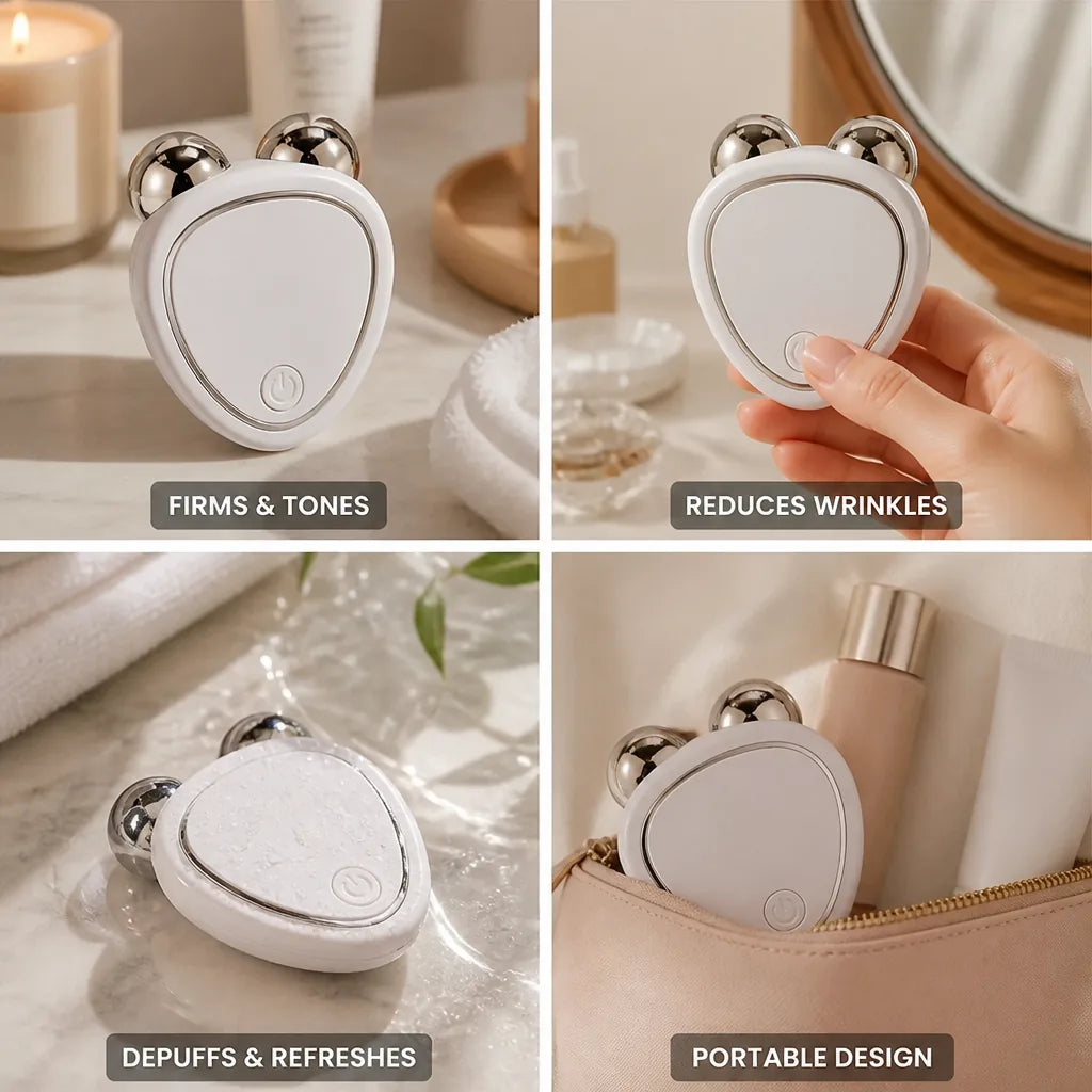 Face Roller Microcurrent Lifting & Toning