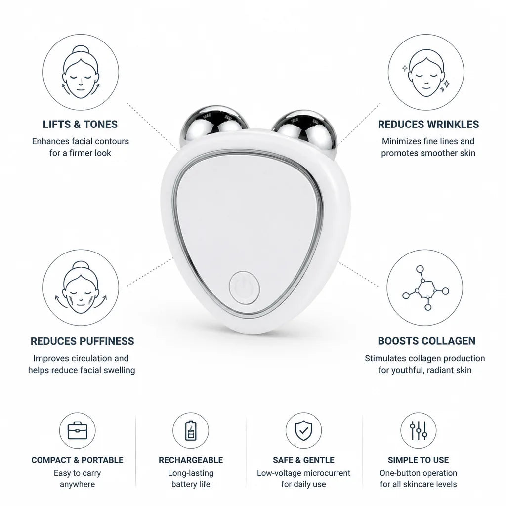 Face Roller Microcurrent Lifting & Toning