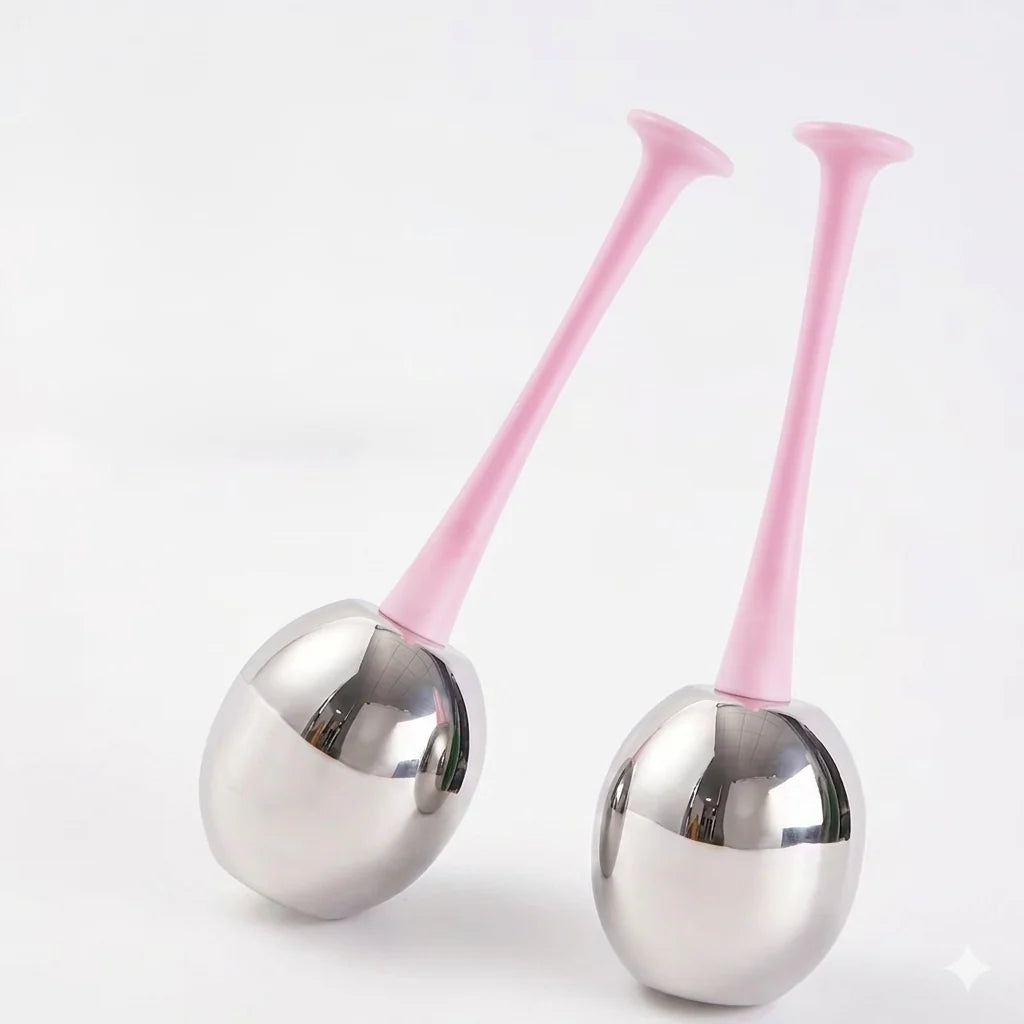 Face Roller Stainless Steel Cooling Set of 2