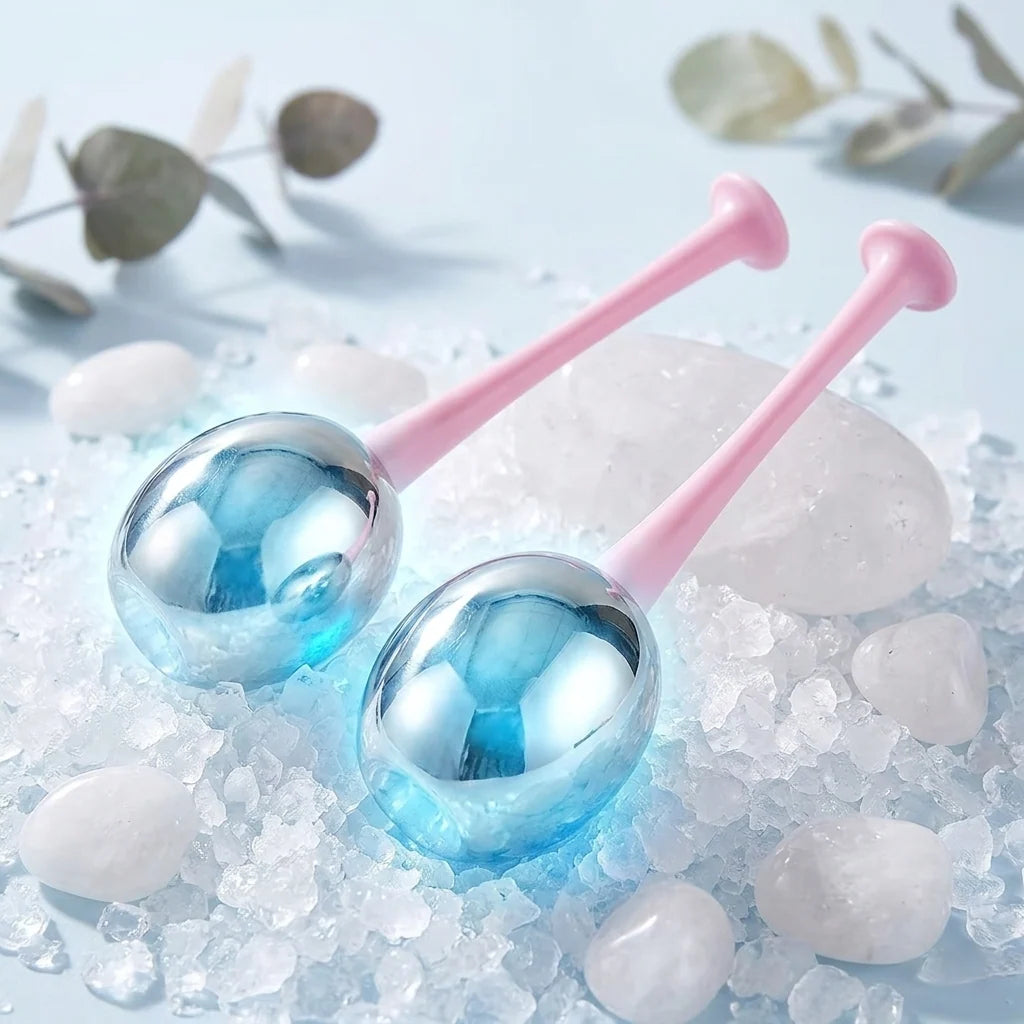 Face Roller Stainless Steel Cooling Set of 2