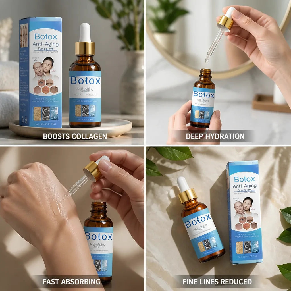 Face Serum Anti-Wrinkle Collagen-Boosting Deep Hydration