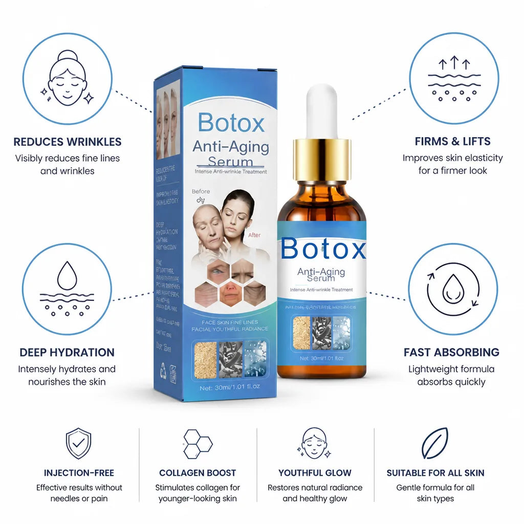 Face Serum Anti-Wrinkle Collagen-Boosting Deep Hydration