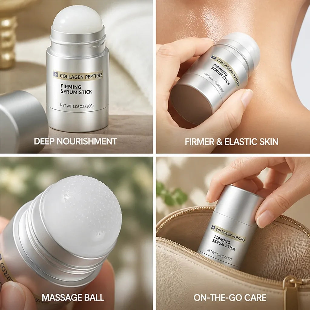 Face Serum Stick Collagen Peptides & Massage Ball
