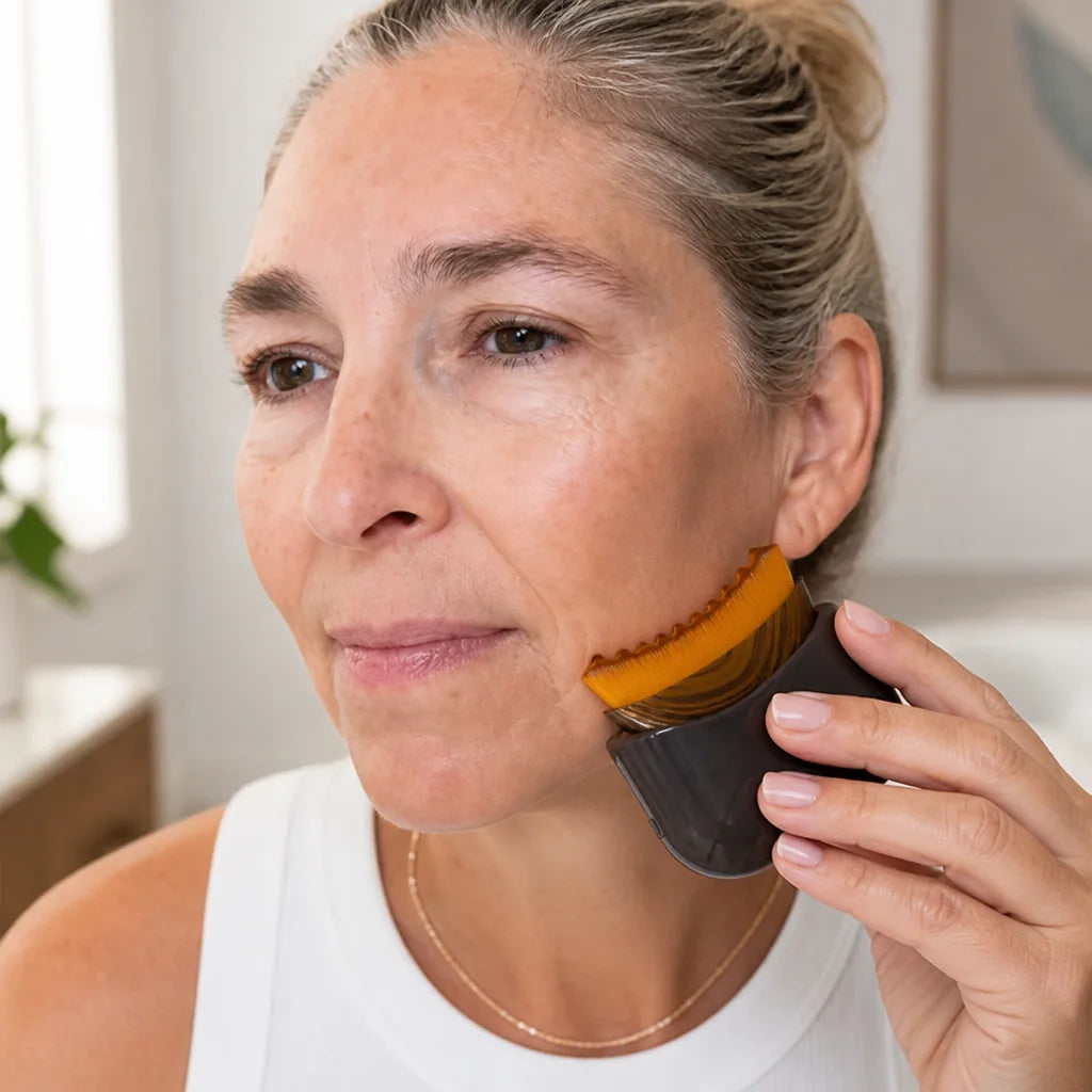 Facial Brush Lymphatic Drainage & Jawline Contouring