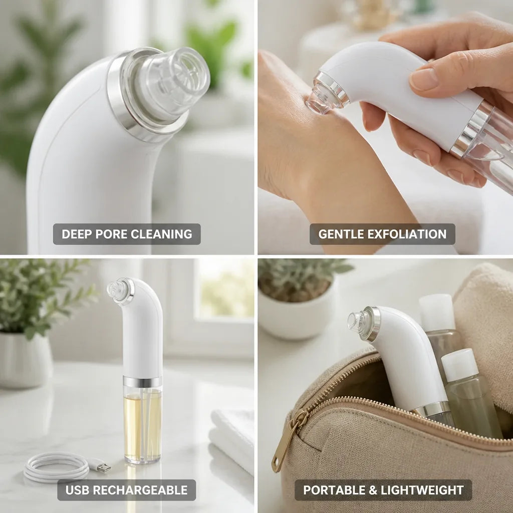 Facial Cleansing Device Deep Suction USB Rechargeable