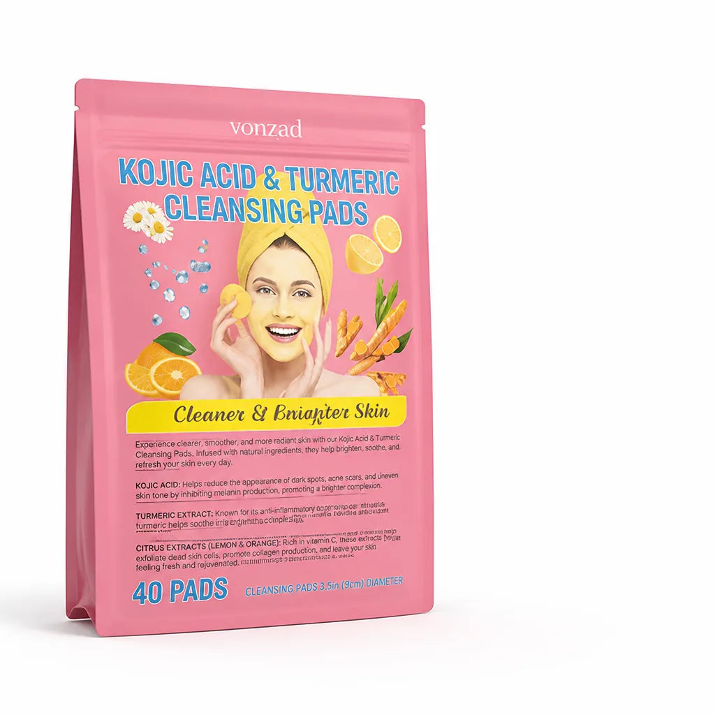 Facial Cleansing Pads Kojic Acid & Turmeric Pre-Soaked