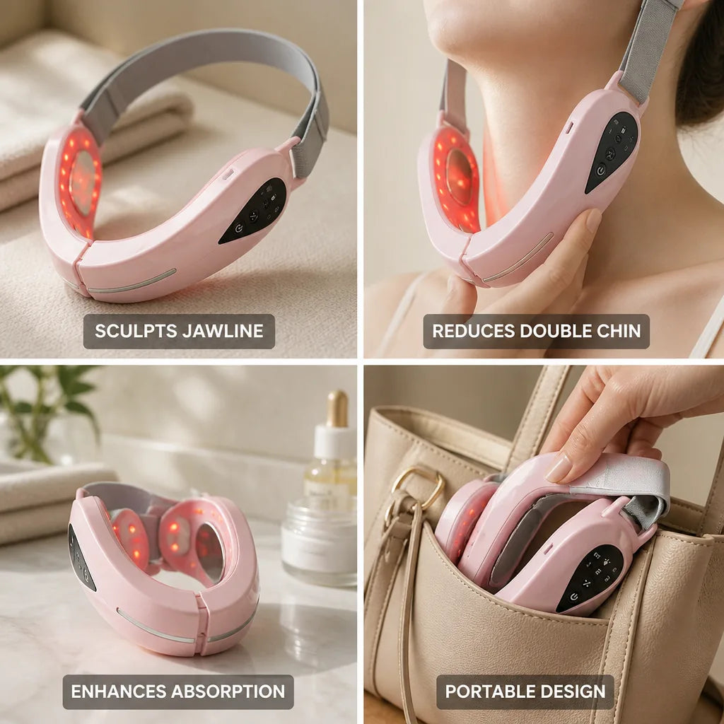 Facial EMS Device Jawline & Double Chin Portable