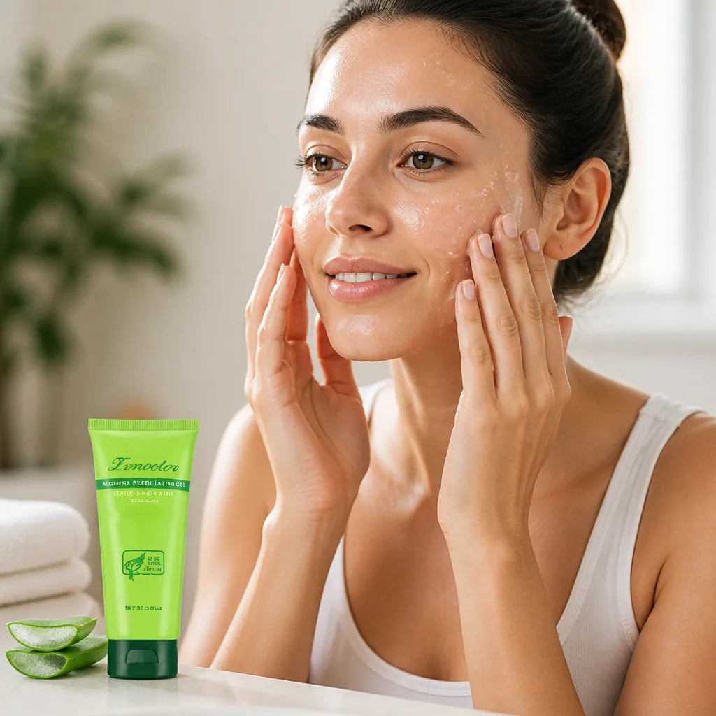Facial Exfoliating Gel Aloe-Infused Gentle & Hydrating