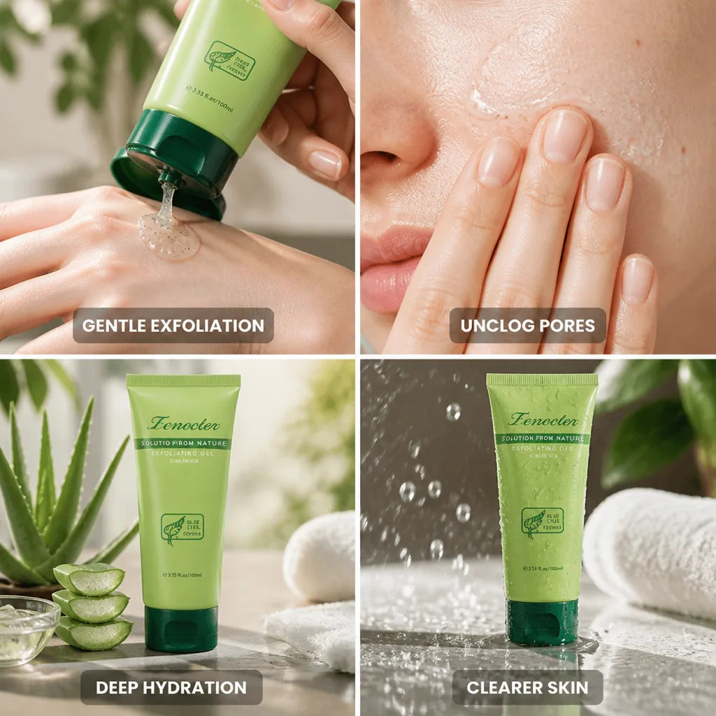 Facial Exfoliating Gel Aloe-Infused Gentle & Hydrating