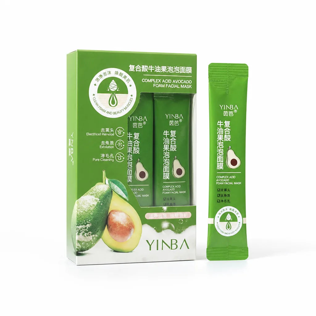 Facial Mask Bubbling Avocado Deep Cleansing