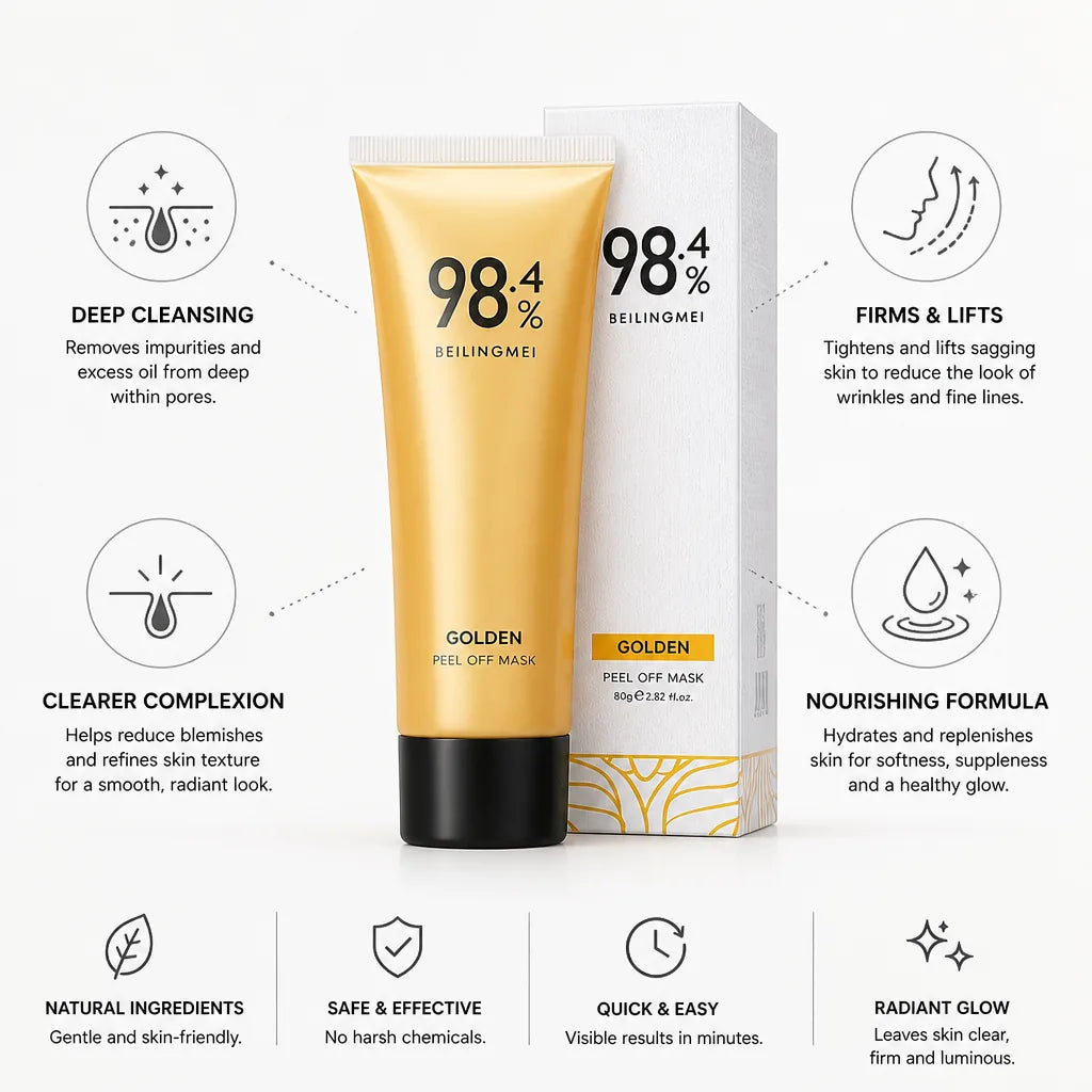 Facial Mask Gold Infused Firming & Deep Pore Cleansing