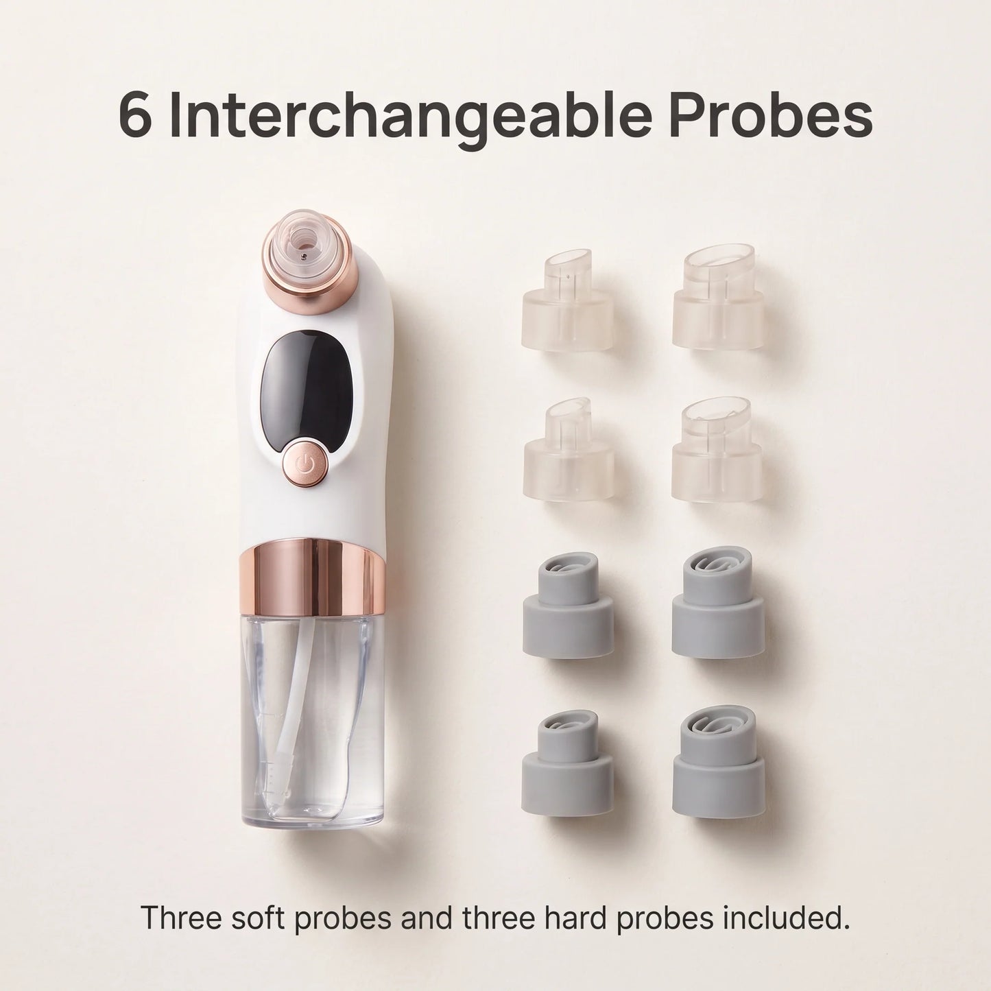 Facial Pore Cleaner Rechargeable Hydro Suction 6 Tips