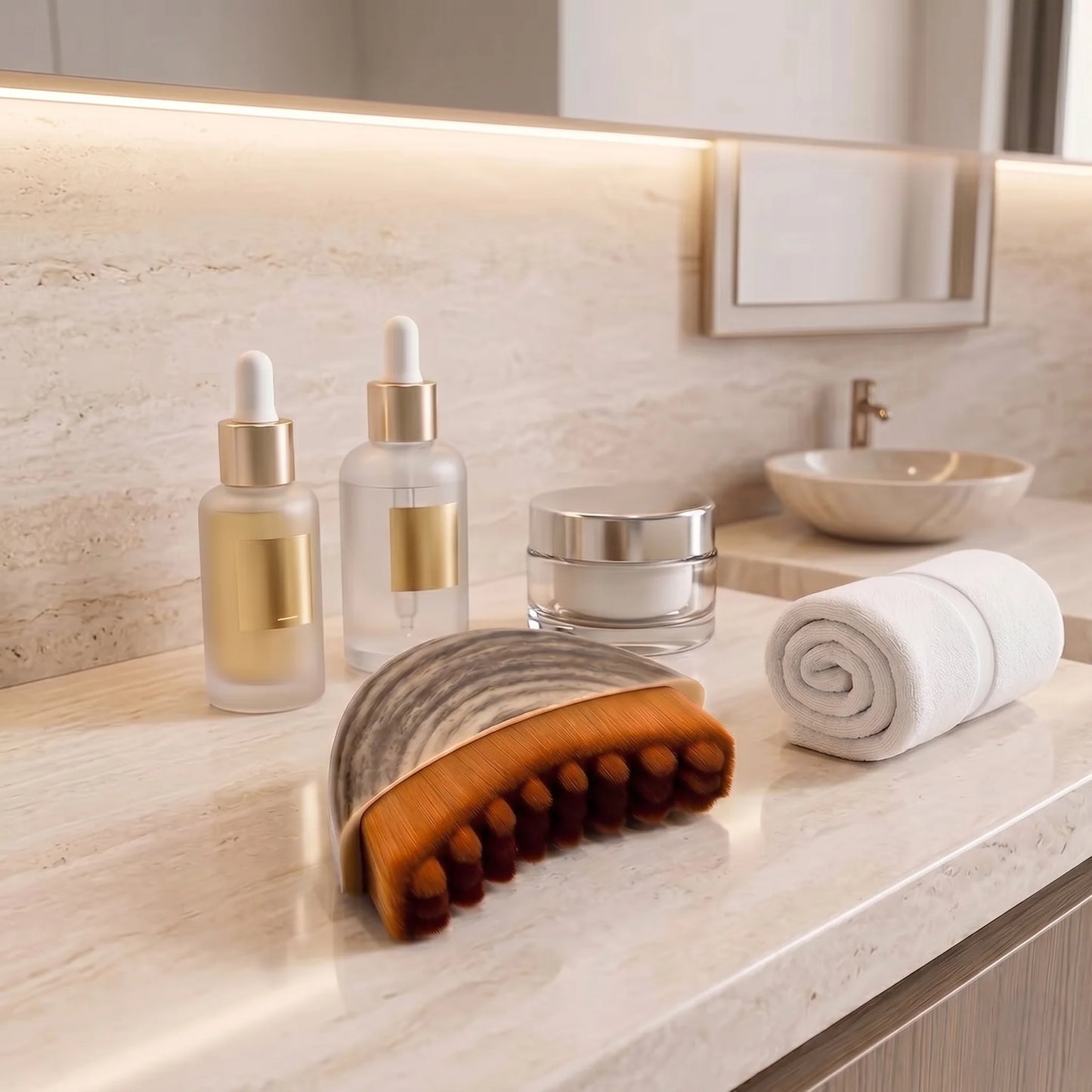 Facial Sculpting Comb Ergonomic Gua Sha-Style