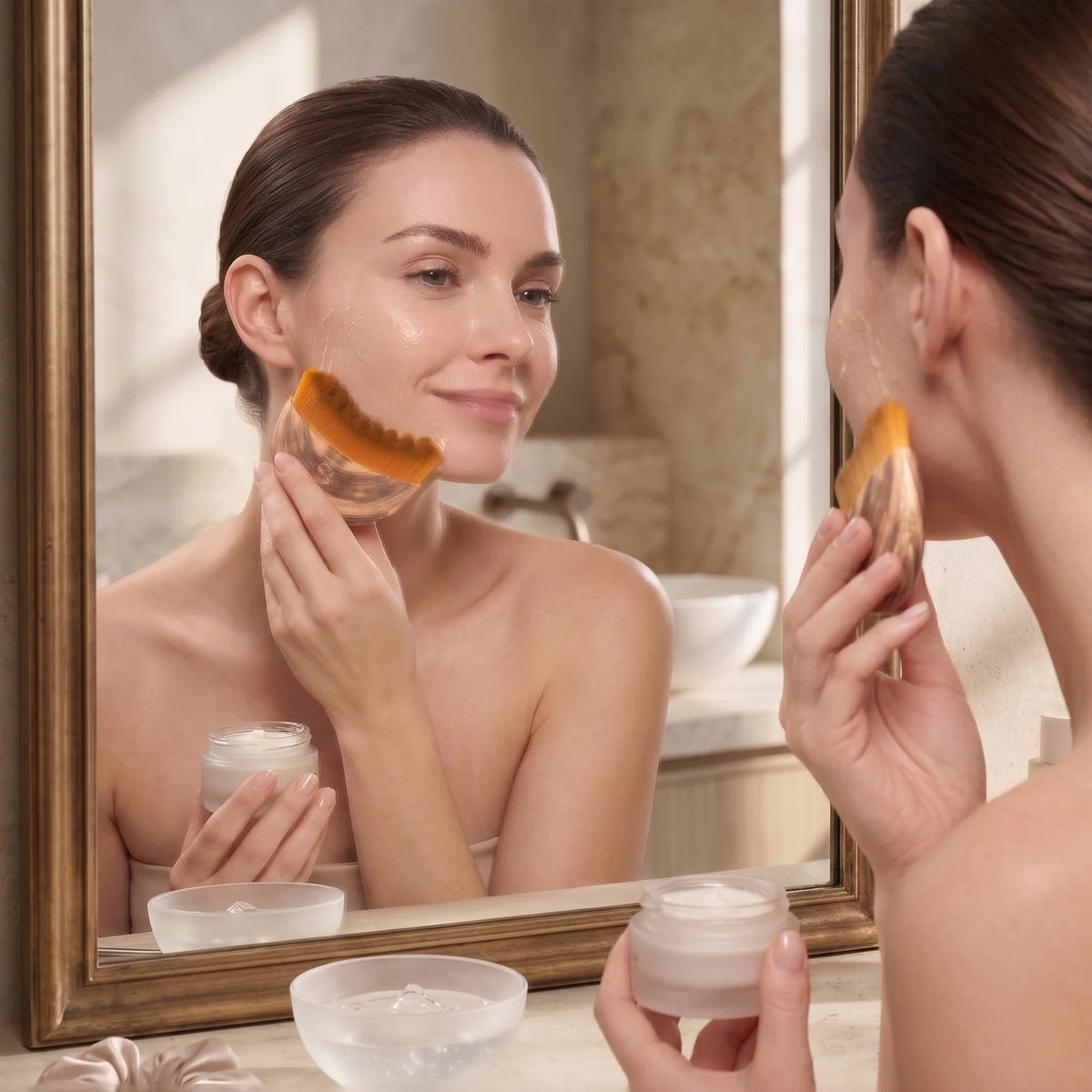 Facial Sculpting Comb Ergonomic Gua Sha-Style