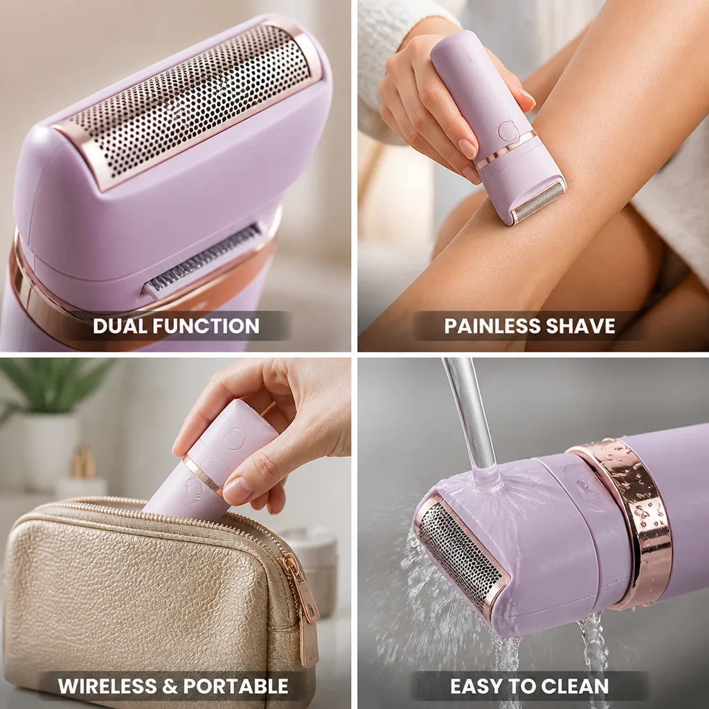 Facial Shaver & Trimmer Wireless Irritation-Free