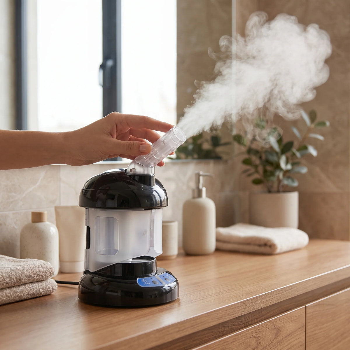 Facial Steamer Nano Ionic Mist Extendable Swivel Arm