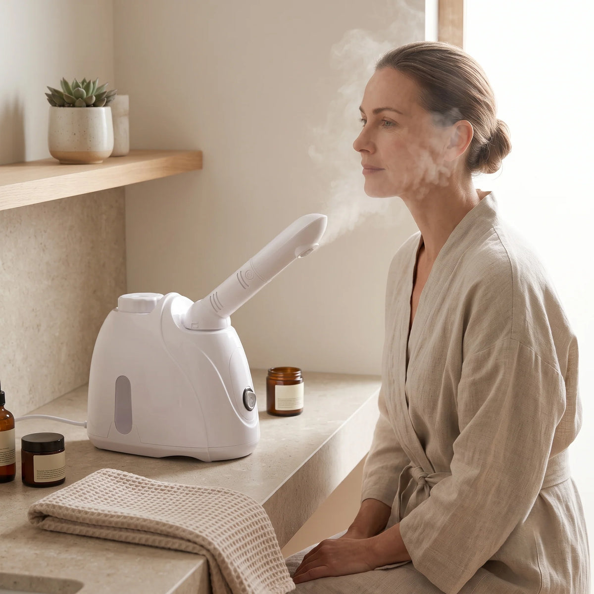 Facial Steamer Rotating Hot Mist & Adjustable Extension Arm