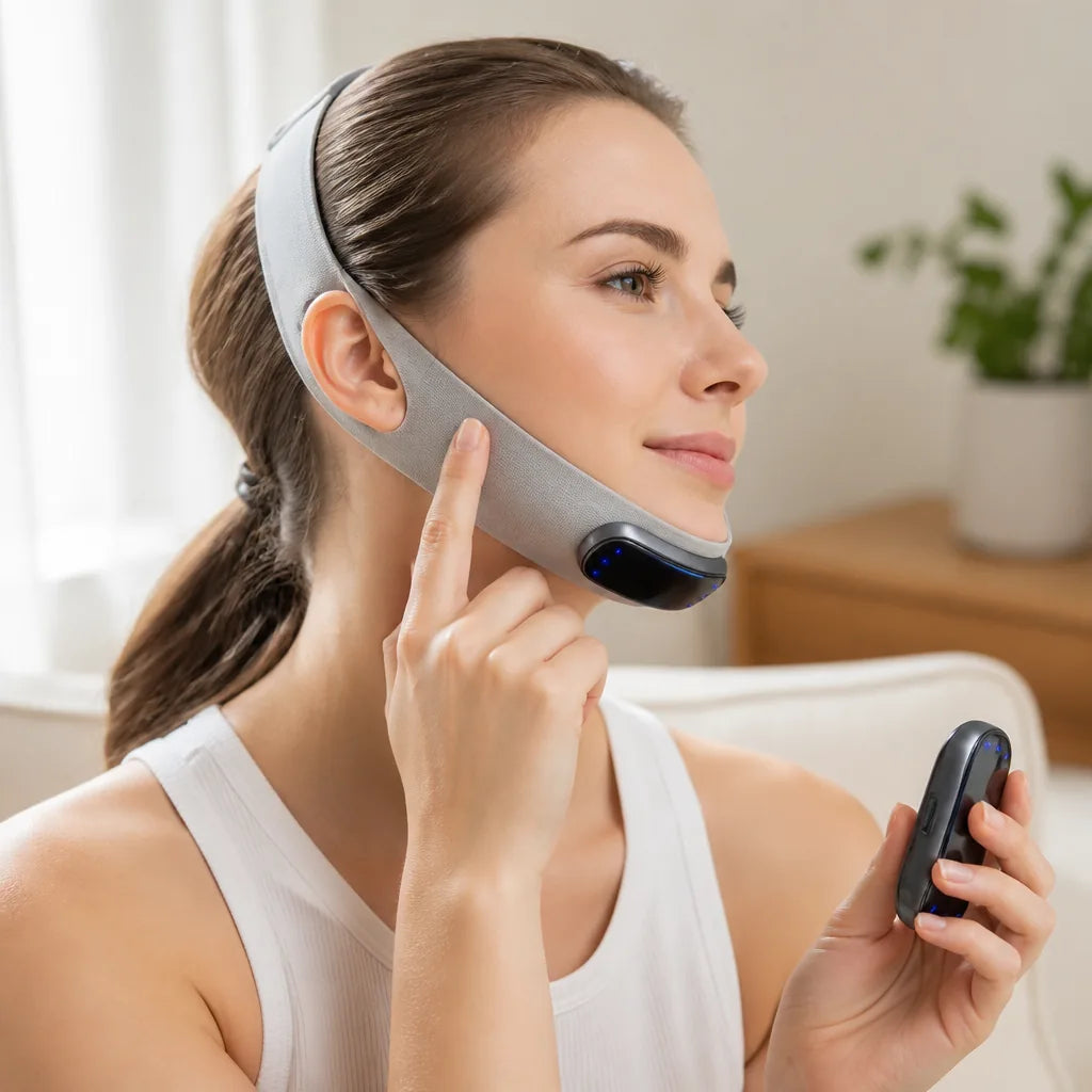 Facial Toning Device TENS Pulse Elastic Band